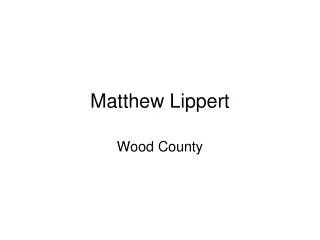 Matthew Lippert