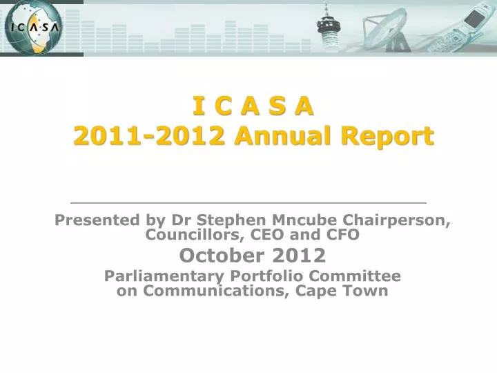 i c a s a 2011 2012 annual report