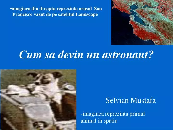 cum sa devin un astronaut