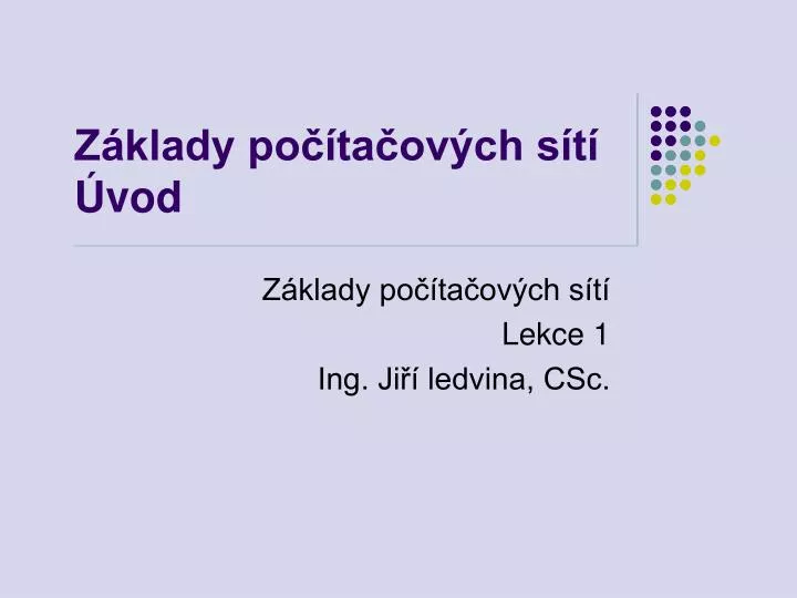 z klady po ta ov ch s t vod