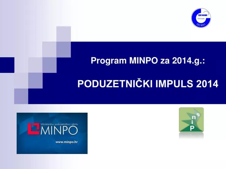 program minpo za 2014 g poduzetni ki impuls 2014