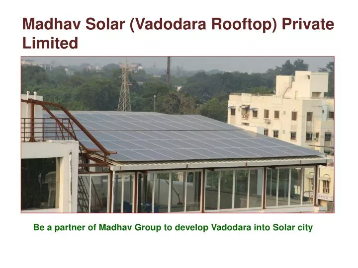 madhav solar vadodara rooftop private limited