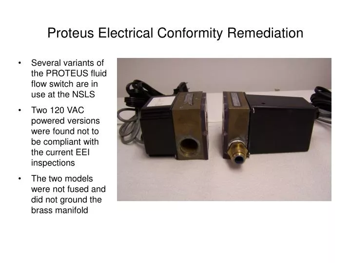 proteus electrical conformity remediation