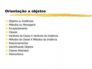 orienta o a objetos