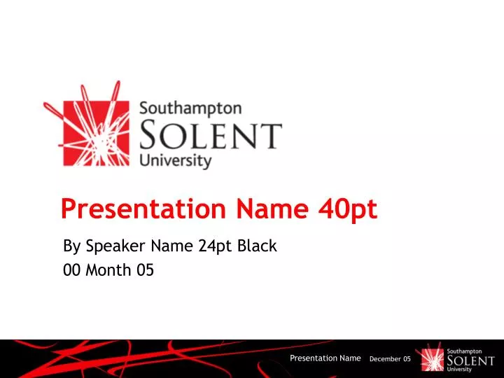 presentation name 40pt