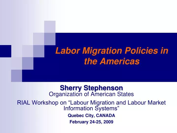 labor migration policies in the americas