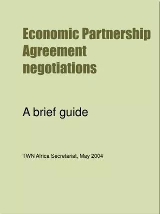 Economic Partnership Agreement negotiations