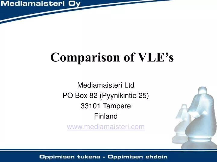 comparison of vle s
