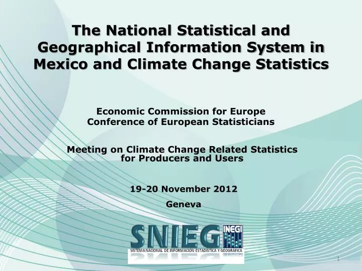 meeting on climate change related statistics for producers and users 19 20 november 2012 geneva