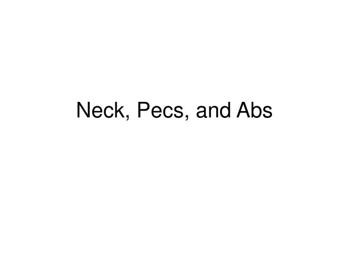 neck pecs and abs