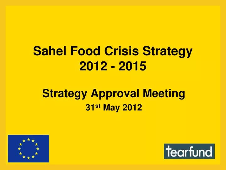 sahel food crisis strategy 2012 2015
