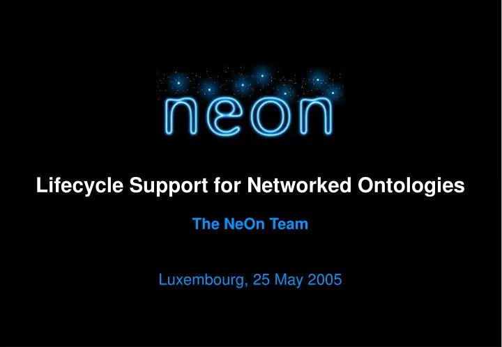 lifecycle support for networked ontologies