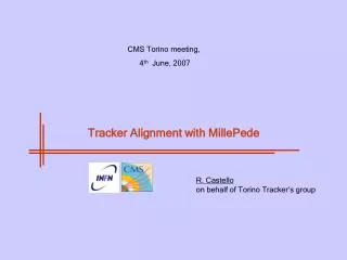 Tracker Alignment with MillePede
