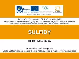 sulfidy