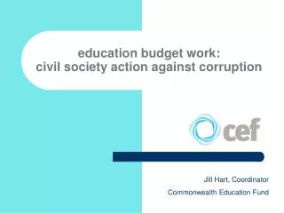 education budget work: civil society action against corruption