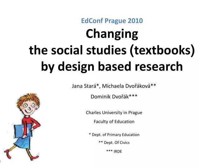 edconf prague 2010 changing the social studies textbooks by design based research