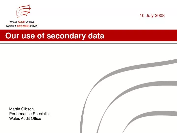 our use of secondary data