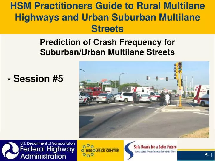 prediction of crash frequency for suburban urban multilane streets