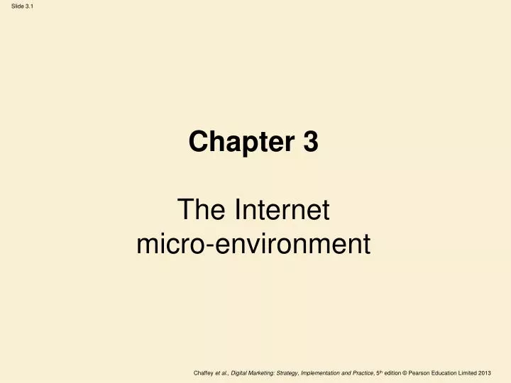 chapter 3 the internet micro environment