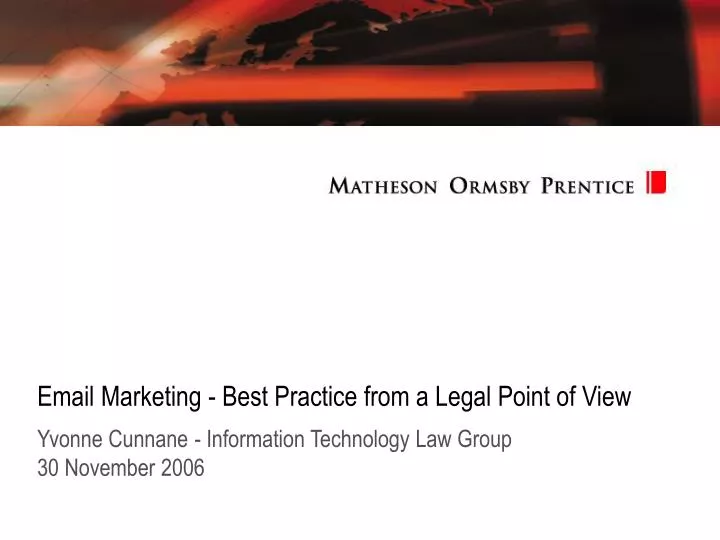 email marketing best practice from a legal point of view