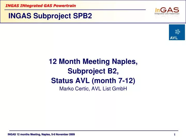ingas subproject spb2