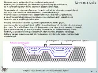 r wnania ruchu