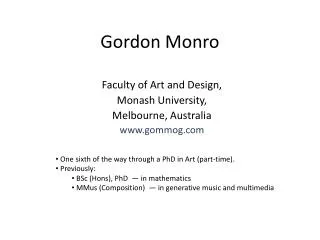 Gordon Monro