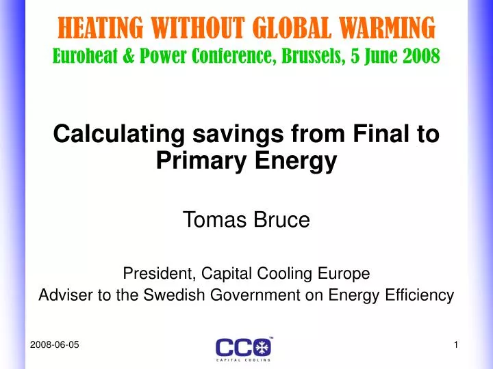 heating without global warming euroheat power conference brussels 5 june 2008