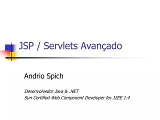 jsp servlets avan ado