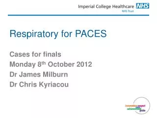 Respiratory for PACES