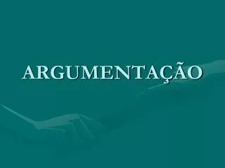 argumenta o