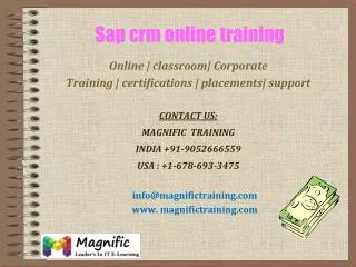 sap crm online training in sweden