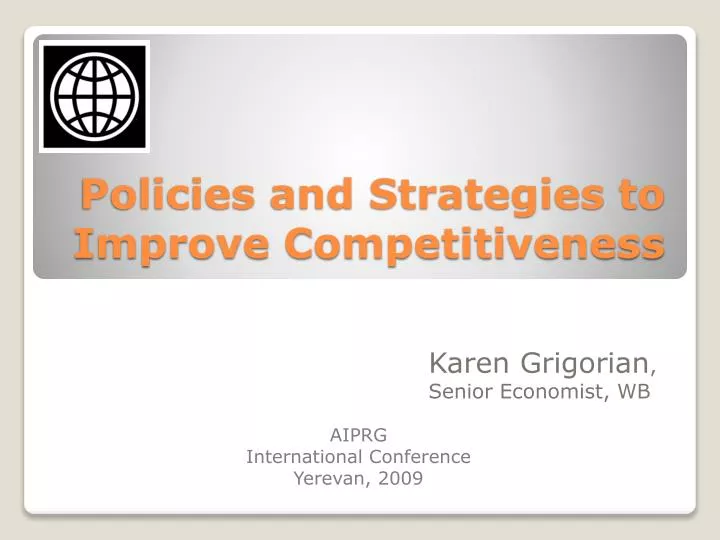 policies and strategies to improve competitiveness