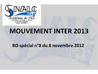 mouvement inter 2013