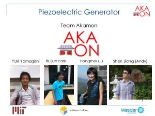 Piezoelectric Generator Team Akamon