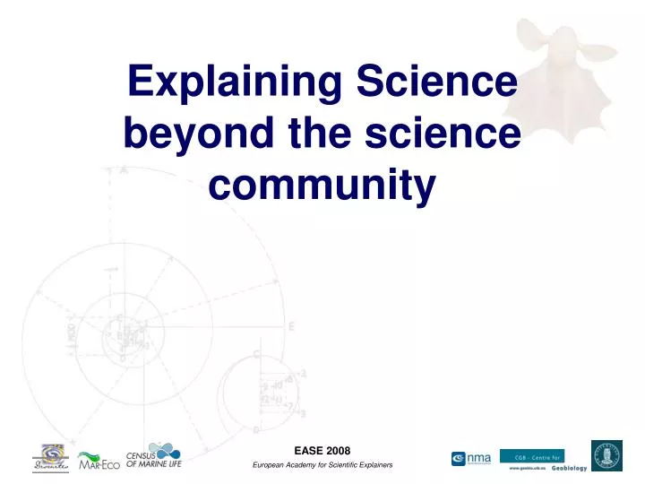 explaining science beyond the science community