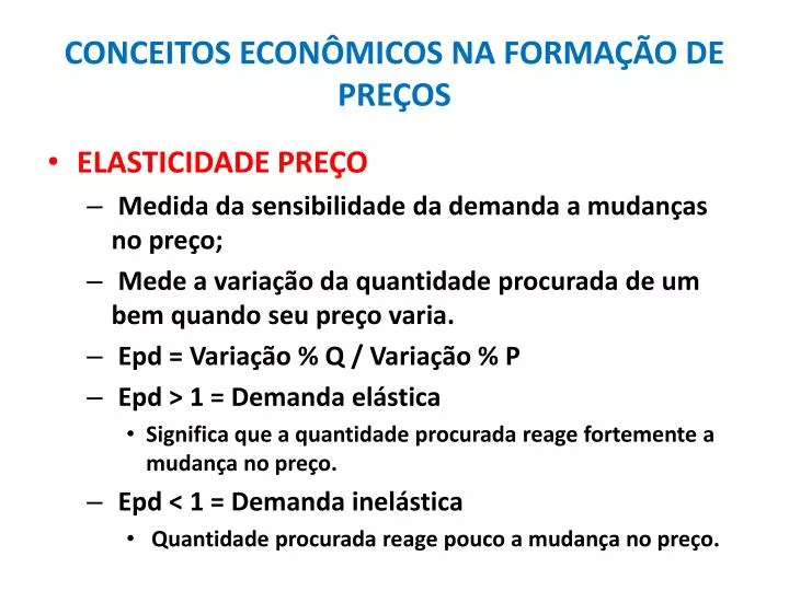 conceitos econ micos na forma o de pre os