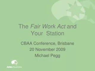 The Fair Work Act and Your Station