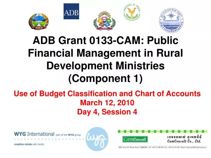 adb grant 0133 cam public financial management in rural development ministries component 1