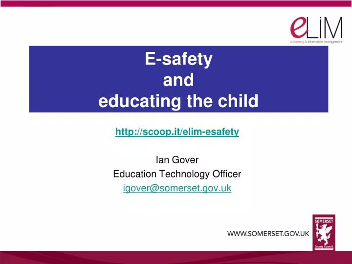 e safety and educating the child