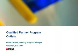 Qualified Partner Program Outlets