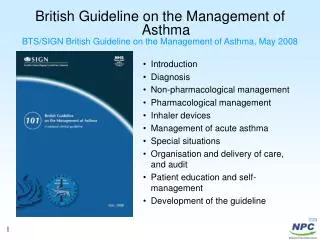 British Guideline on the Management of Asthma