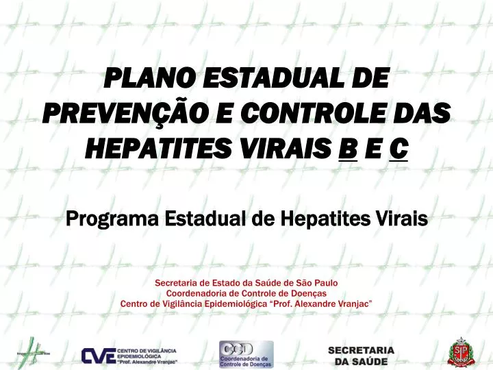 plano estadual de preven o e controle das hepatites virais b e c