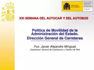 fco javier alejandre m nguez subdirector general de explotaci n y gesti n de red