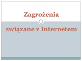 zagro enia zwi zane z internetem