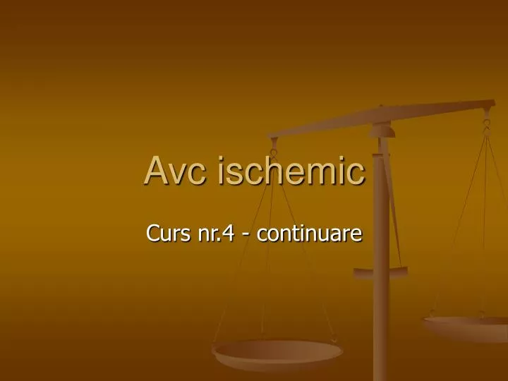 avc ischemic