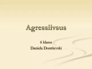 agressiivsus