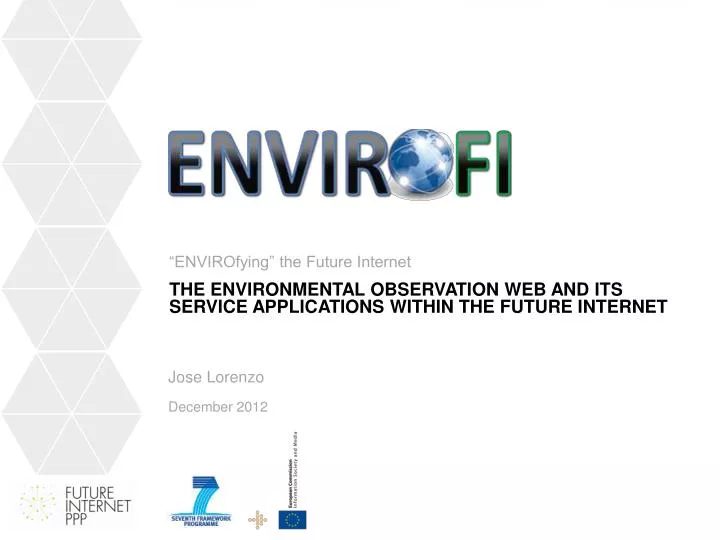 the environmental observation web and its service applications within the future internet