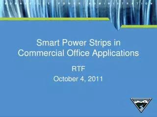 Smart Power Strips in Commercial Office Applications