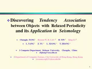 Introduction, Background Main Idea ( Concepts ( Relaxed periodicity ) Algorithms